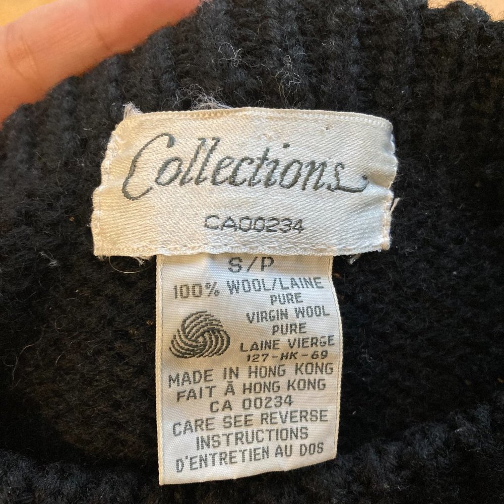 100% Wool Chunky knit crew neck Sweater - Picture 9 of 9